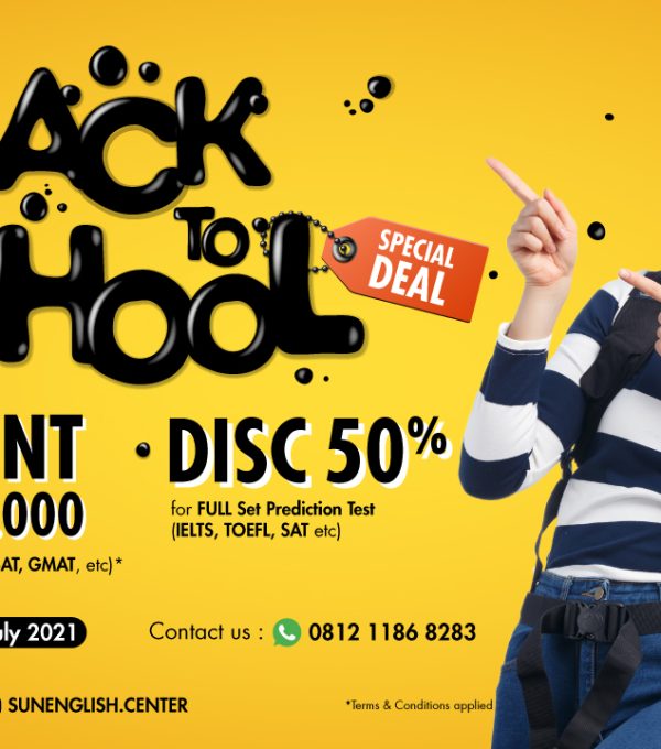 SUN English Promo Back To School